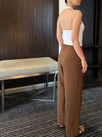 Cara Wrap Tie Pants (Cocoa)