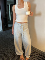 Selene Stripe Pants (Powder Blue)