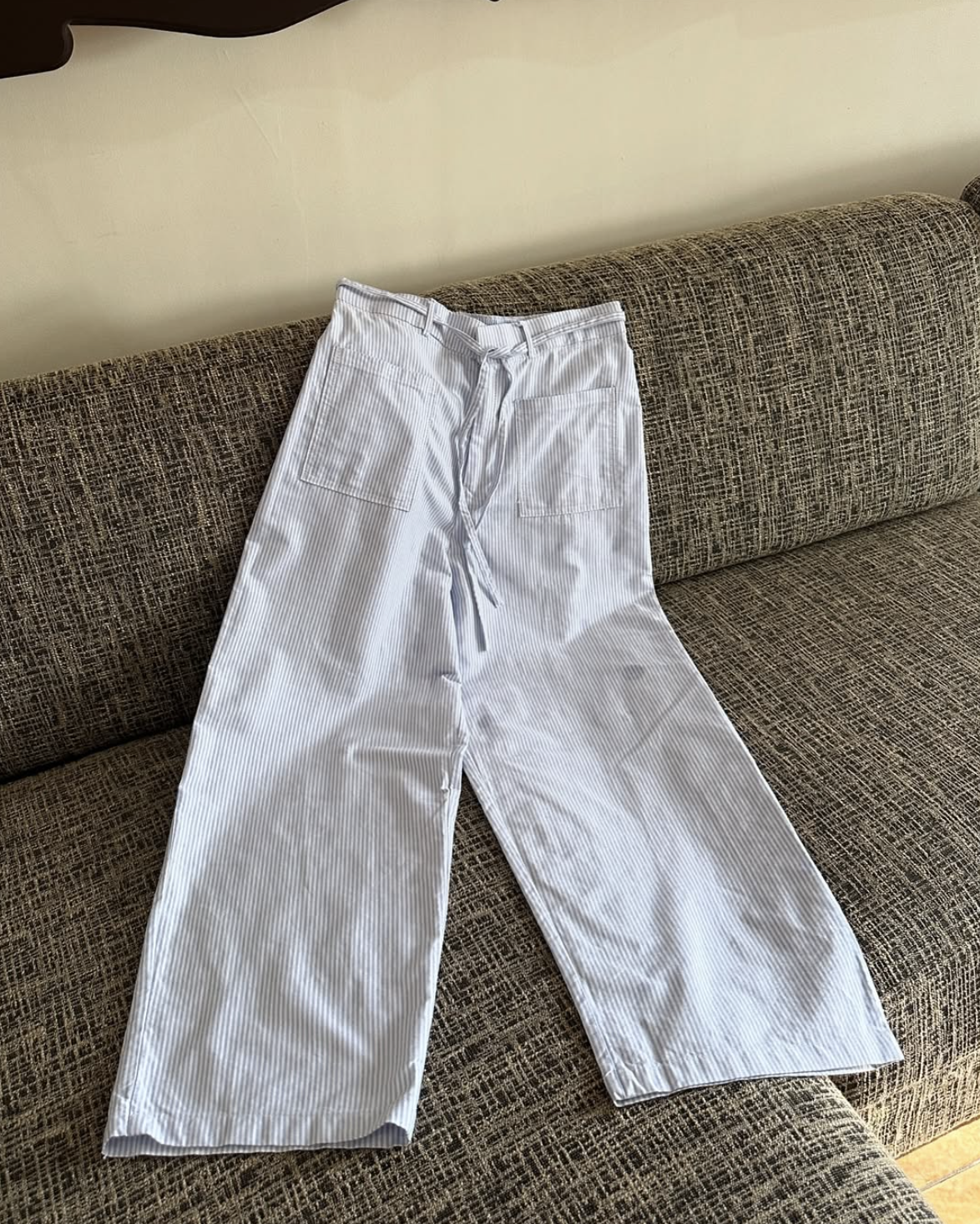 Selene Stripe Pants (Powder Blue)